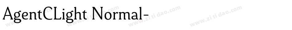 AgentCLight Normal字体转换